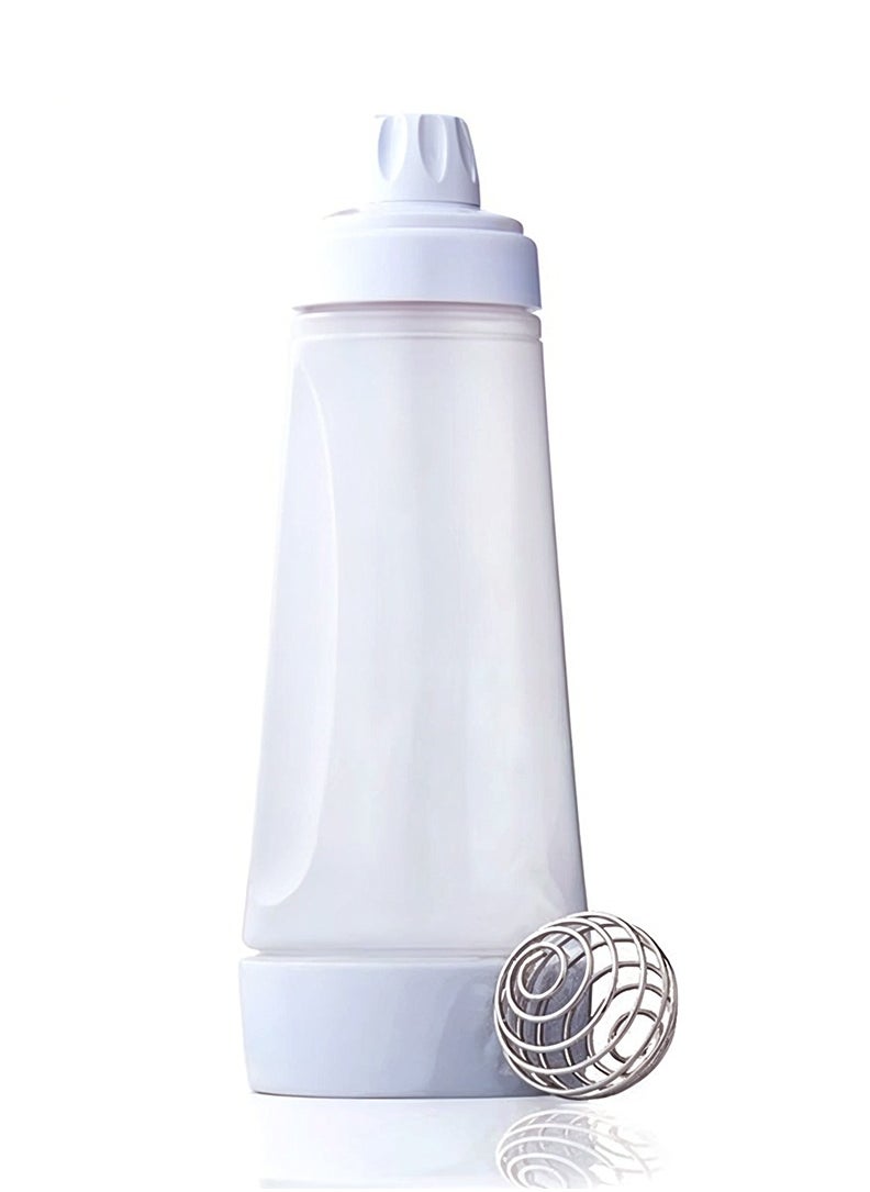 Beram Pancake Mixer with Wire Whisk, Hand Batter Dispenser, 2 in 1 Baking Tool, Bottle Shaker for Cupcakes, Crepes, Muffins and More  - Image 1