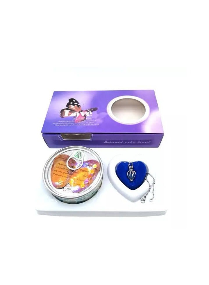 maya accessories Pearl Kit, Pearl Kit Box Pearl in Oyster, DIY Creative Necklace Jewelry Gift Set, Fashion Creations Kit with Pendant Necklace Durable for Women Girls, bamboo  - Image 1