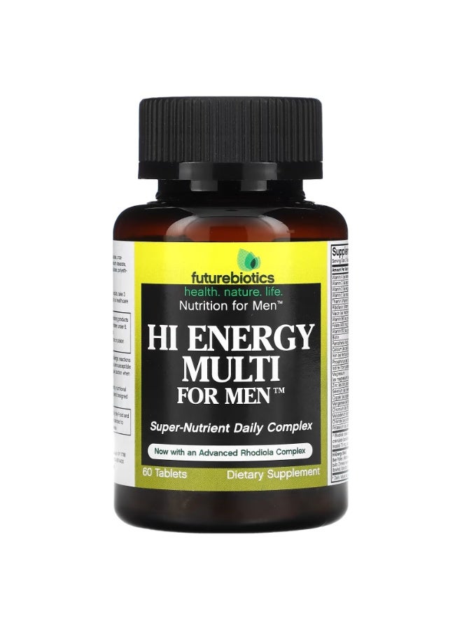 Futurebiotics, Hi Energy Multi For Men, 60 Tablets - Image 1