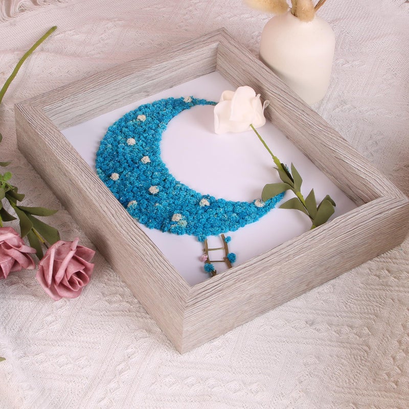 PICRIT Shadow Box Frame 11x14 Display Case Box ذات الزجاج الحقيقي العالي والأسود لتذكارات الأطفال عناصر حفلات الزفاف تذاكر وصور رمادية - Image 5