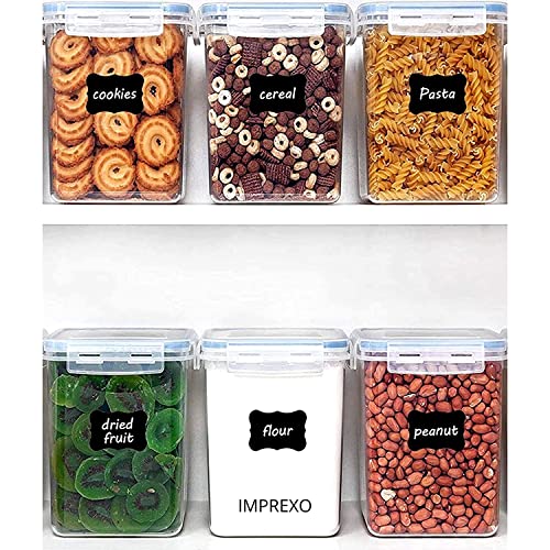 IMPREXO airtight plastic containers for kitchen storage containers for kitchen airtight kitchen containers (Pack of 6, 2150 ML) - Image 1