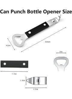 Garlo Bottle Punch Can, Opener Stainless Steel, Beer Bottle Opene,r Punch Bottle Opener with Wood Handle for Manual Bottles Cans  - Image 3