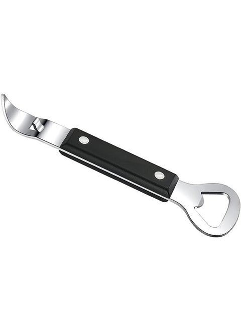 Bottle Punch Can, Opener Stainless Steel, Beer Bottle Opene,r Punch Bottle Opener with Wood Handle for Manual Bottles Cans
