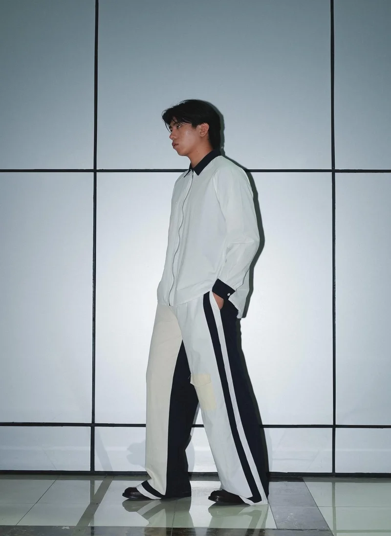 Flashmobnation Multicolor Panel Poplin Trousers