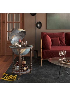 Zoffoli Italian Classic Da Vinci Bar and Drink Stand with Stand and Wheels  - Image 2