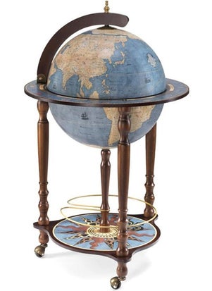 Zoffoli Italian Classic Da Vinci Bar and Drink Stand with Stand and Wheels  - Image 3