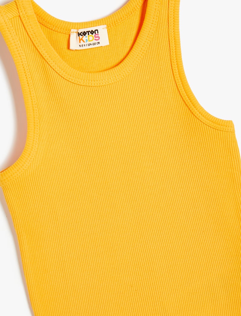 Koton | Ribbed Crew Neck Tank Top - Image 3