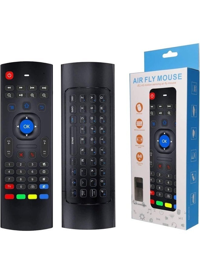 Gravity MX3 Pro 2.4G Wireless Air Mouse with Voice Control & Mini Keyboard - Ideal for Android Projectors & Smart TVs - Image 1