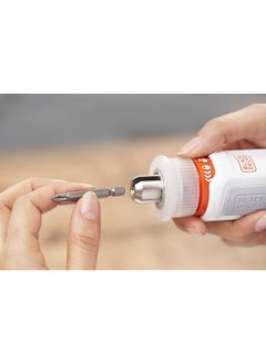 BLACK+DECKER Cordless Universal Hexdriver 3.6V Li Ion Furniture Assembly Tool Kit Patented Chuck Ergonomic Led Charge Indicator Dual Direction Functionality Orange White Bcrta01 B5  - Image 4