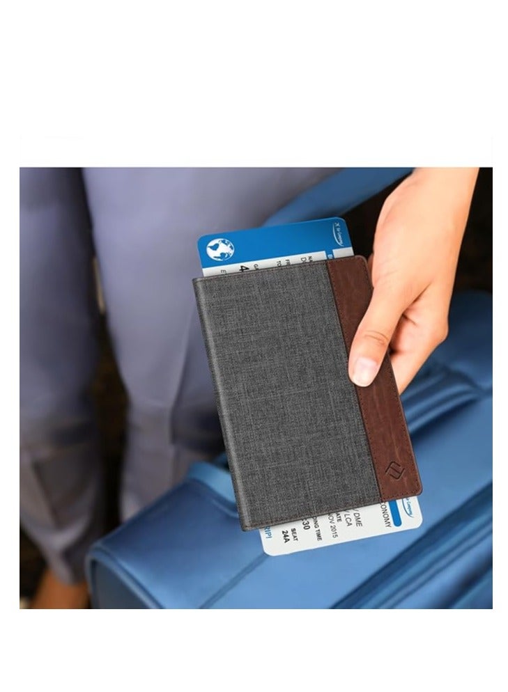 Fintie Passport Holder, Slim Travel Wallet RFID Blocking Card Case Cover Passport Cover Protector Travel Essentials with Credit Card Slots for Women/Men - Image 5