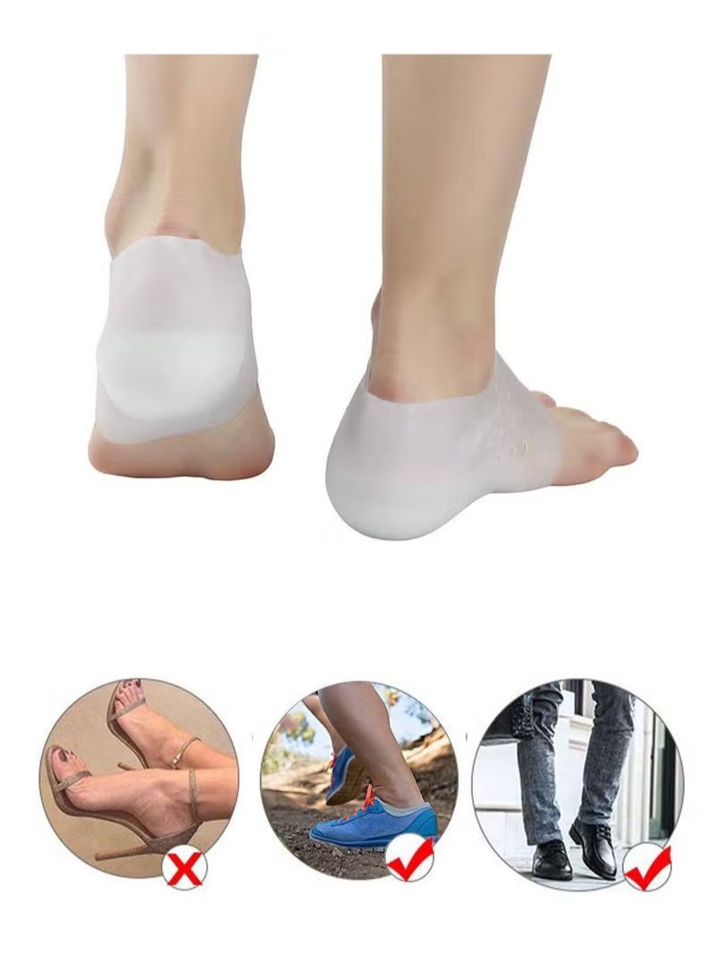 Generic - 2 Pcs 5 cm Invisible Height Increase Insole,  Wearable Cushion Inserts Shoe Soft Heel Lift Insole Leg Lengthen for Men and Women - Image 1