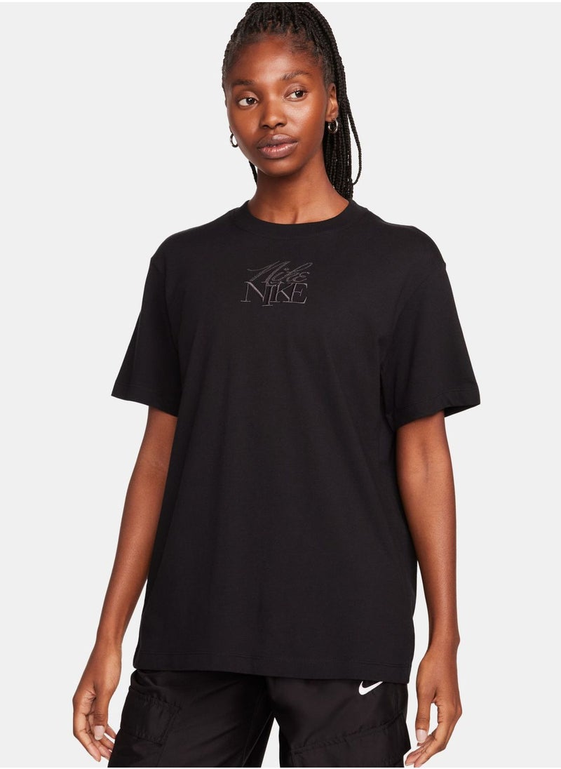 Nike - Nsw Monogram Boyfriend T-Shirt - Image 1