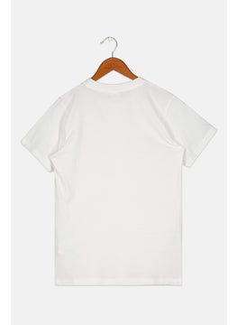 Naruto Kids Boy Crew Neck Short Sleeve Graphic Print T shirt, White Combo  - Image 2