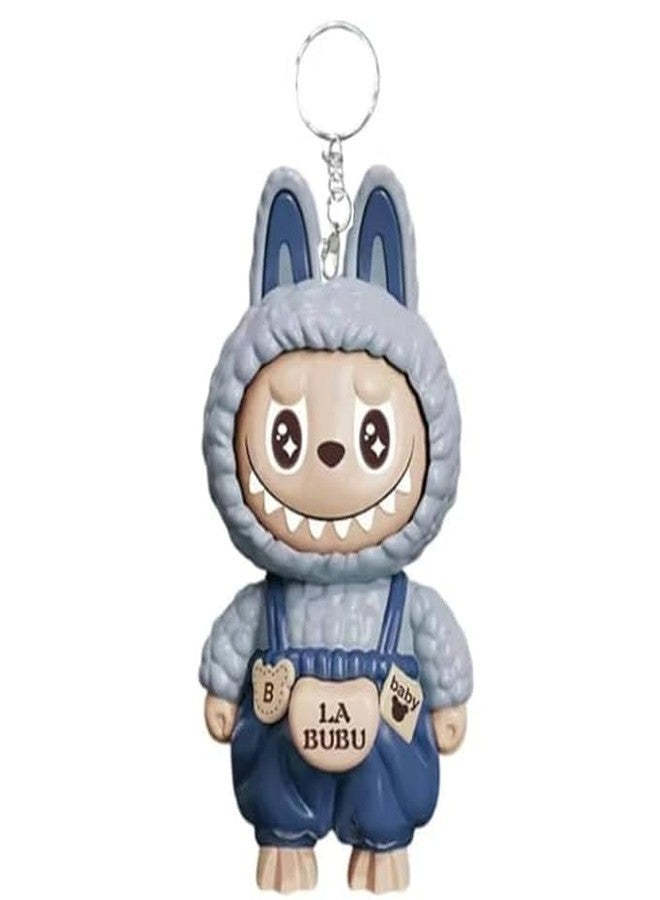 JHEPCOIN Face Changing Doll Keychain Toy - Rubber Cartoon Keyring, Cute Backpack Charm, Bag Pendant, Car Key Holder for Kids - Image 5