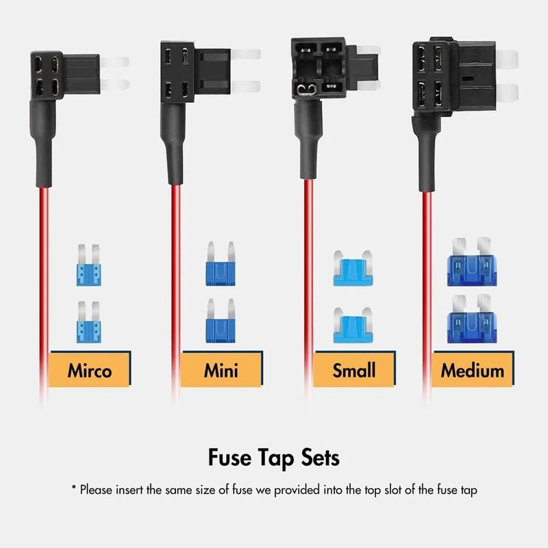 WOLFBOX USB C 4A ACC Hardwire Kit 11.48ft for Dash Cams with Battery Drain Protection - Image 4