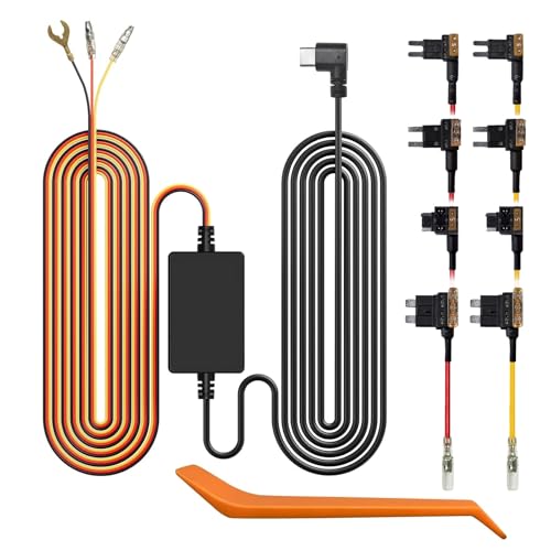 WOLFBOX USB C 4A Acc Hardwire Kit 1148ft for All WOLFBOX Dash Cams Converting 12V24V to 5V with Battery Drain Protection - Image 1
