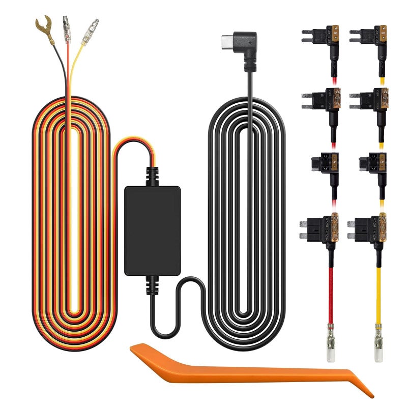 WOLFBOX USB C 4A Acc Hardwire Kit 1148ft for All WOLFBOX Dash Cams Converting 12V24V to 5V with Battery Drain Protection - Image 2