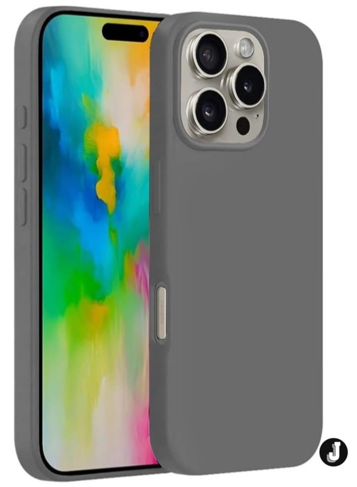 JAJEEK "NEW Liquid Silicone Case for iPhone 16 Pro - Ultra-Slim Design with Soft Microfiber Lining & Drop Protection" - Image 1
