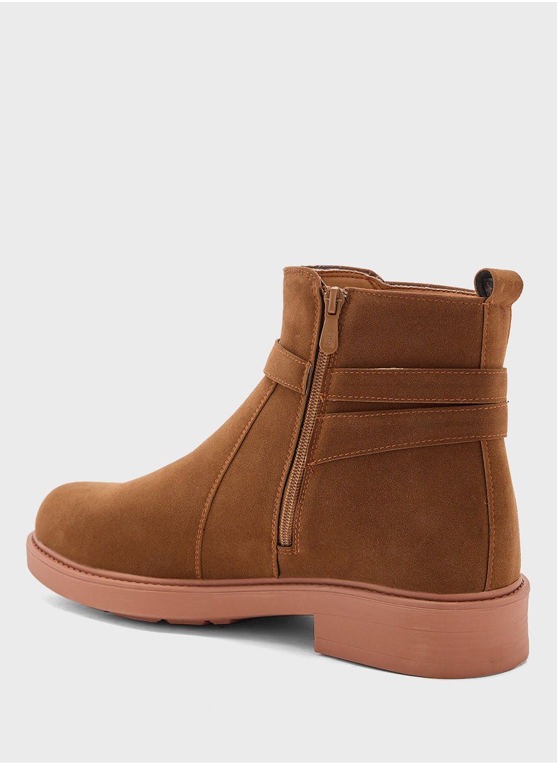 Robert Wood Suede Pull On Boots  - Image 3