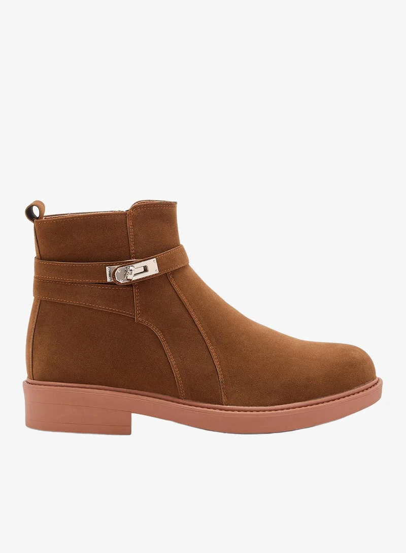 Suede Pull On Boots