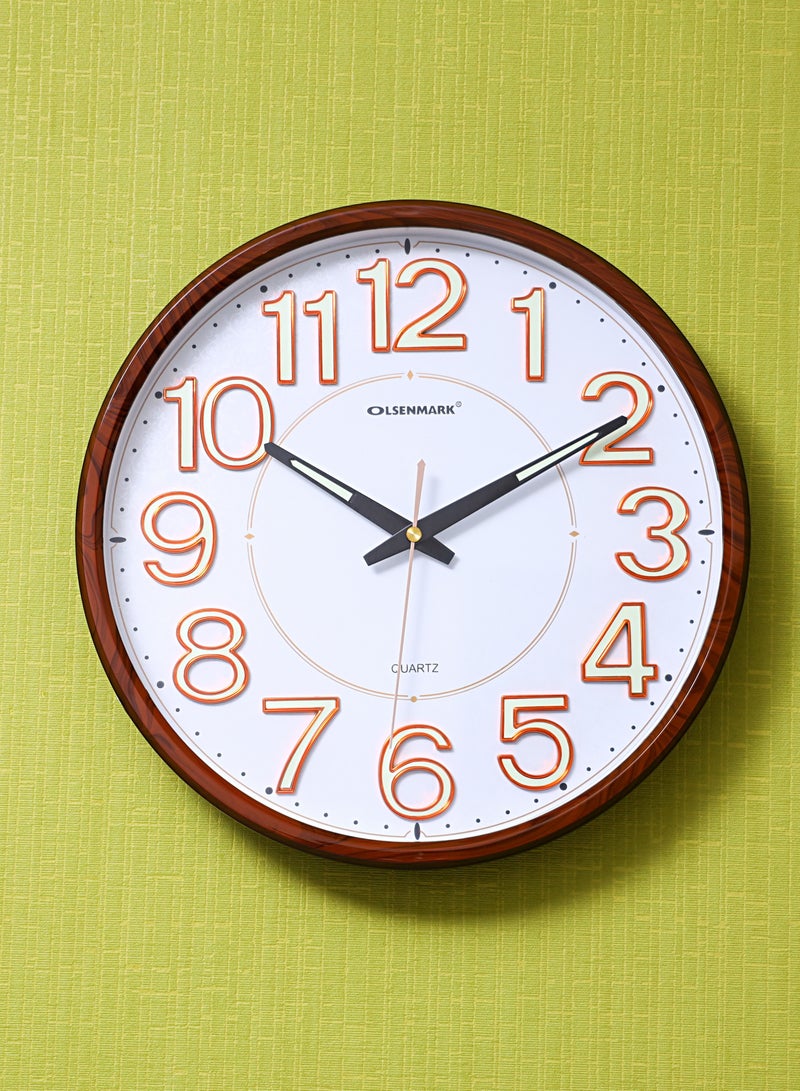 OLSENMARK Wall Clock - Large Round Wall Clock With Modern Design - Image 4
