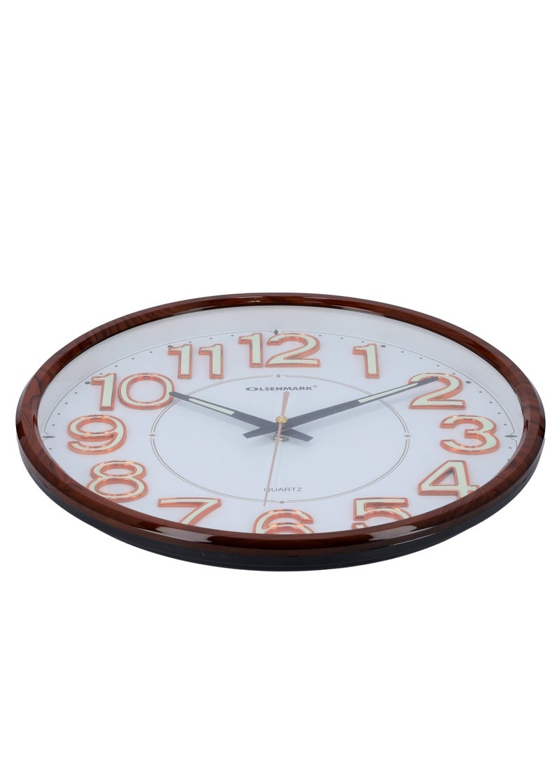 OLSENMARK Wall Clock - Large Round Wall Clock With Modern Design - Image 5