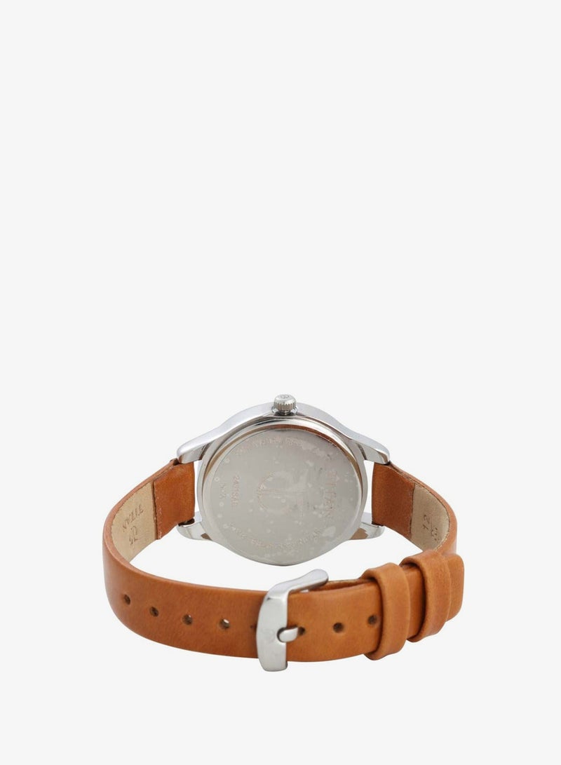 Titan Workwear Siler Dial Women Watch With Leather Strap - Image 4