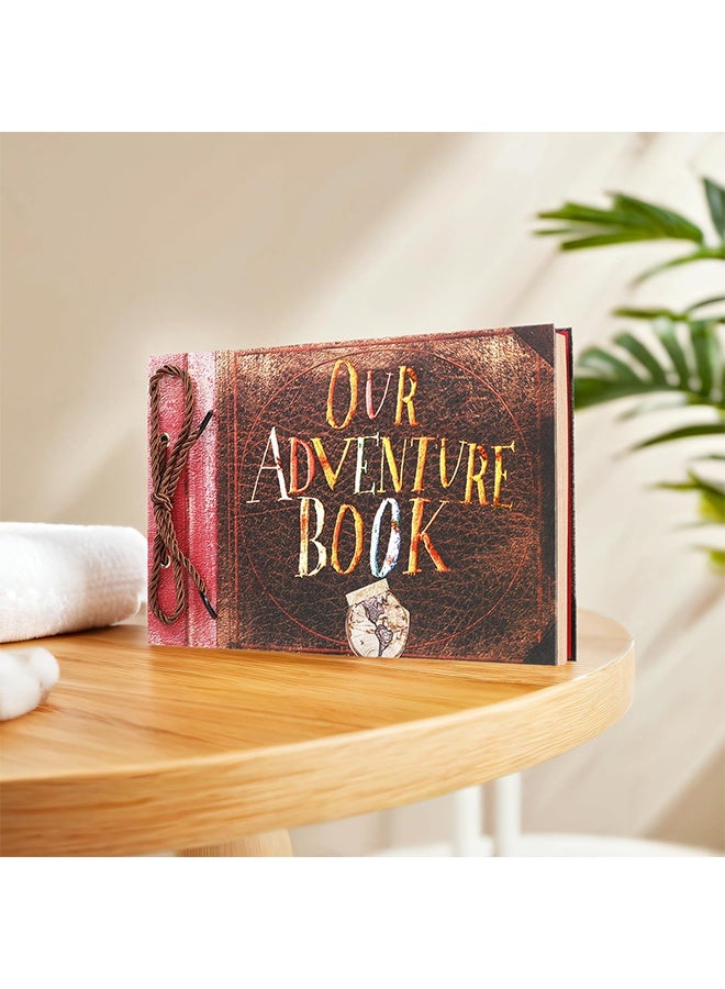 يلا جوي ألبوم الصور Scrapbook ، كتاب المغامرة لدينا ، الكلمات المنقوشة فيلم الغلاف الصلب حتى السفر Scrapbook للذكرى السنوية ، حفل الزفاف ، السفر ، دش الطفل ، إلخ (كتاب المغامرة الرجعية) - Image 2