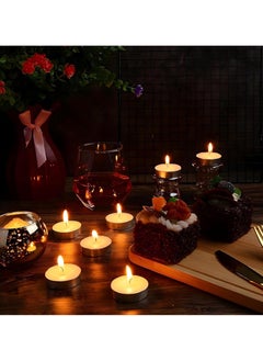 AL QADAH Tea Light Candles 10g 100Pcs Box Unscented White Candles for Home Parties & Events Long-Lasting & Smokeless  - Image 4