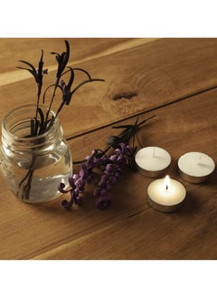 AL QADAH Tea Light Candles 10g 100Pcs Box Unscented White Candles for Home Parties & Events Long-Lasting & Smokeless  - Image 5
