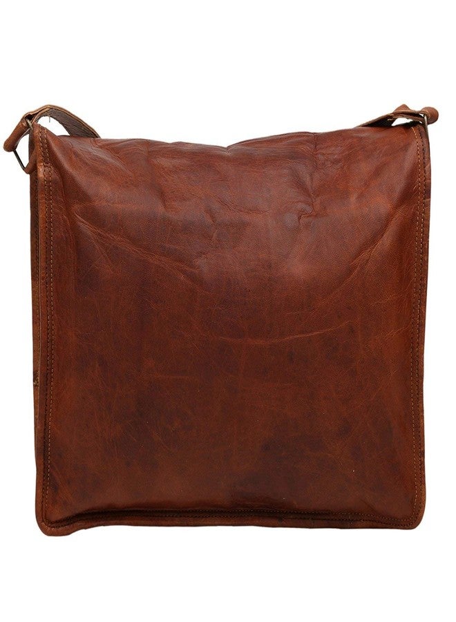 RSN 15 Inch Genuine Leather Stylish Sling Shoulder Messenger Bag For Unisex - Image 2