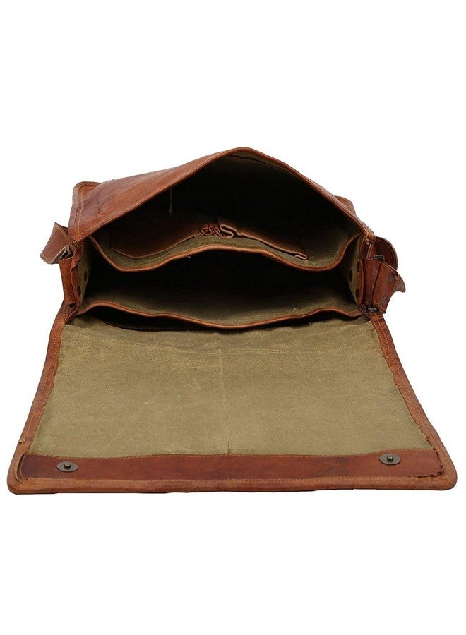 RSN 15 Inch Genuine Leather Stylish Sling Shoulder Messenger Bag For Unisex - Image 5