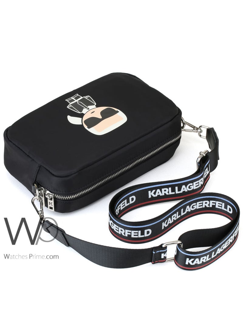 Karl Lagerfeld - Karl Lagerfeld Handbag Black Crossbody Wash Bag - Image 1