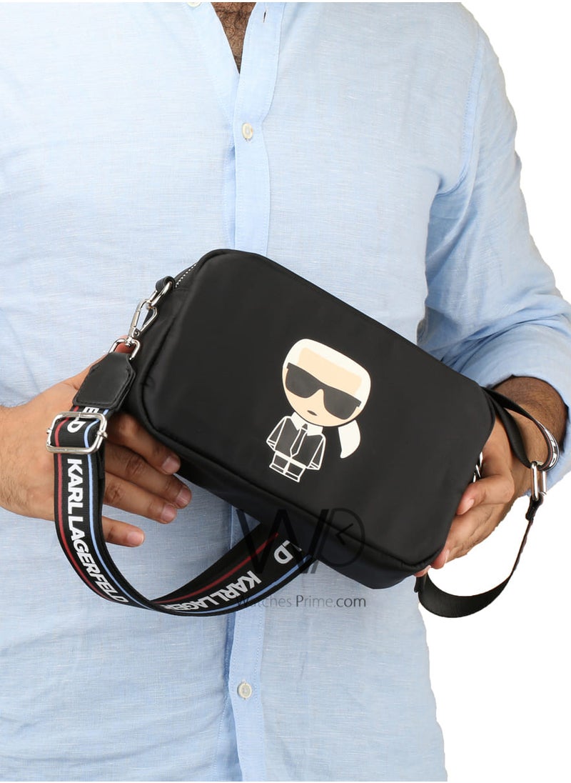 Karl Lagerfeld - Karl Lagerfeld Handbag Black Crossbody Wash Bag - Image 1