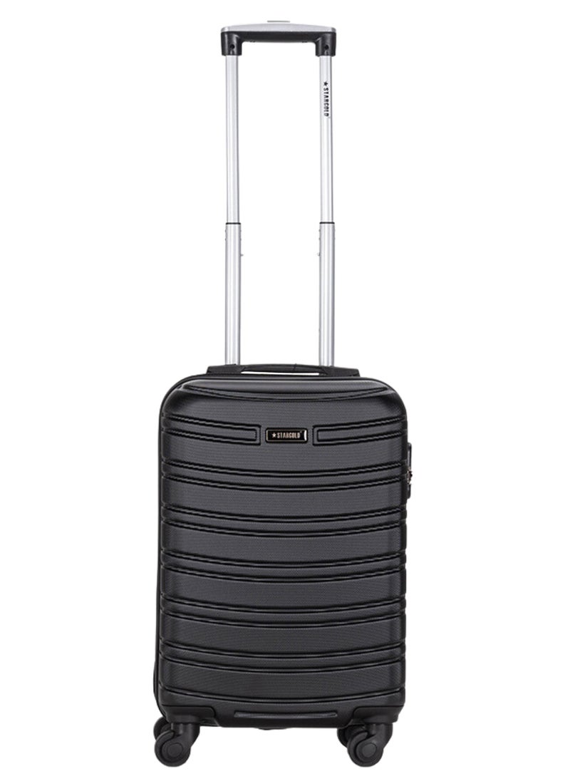 Stargold Hardside Spinner 4 Wheels Luggage Trolley With Number Lock Black  - Image 1