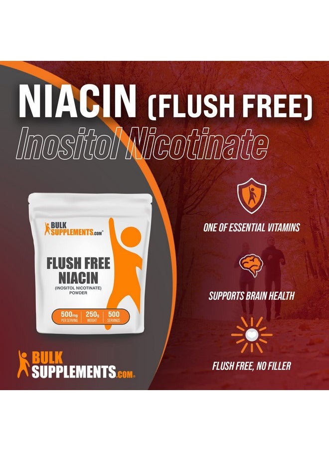 BulkSupplements Com Flush Free Niacin Powder Vitamin B3 Supplement No Flush Niacin Gluten Free 500Mg Per Serving 500 Servings 250 Grams 88 Oz  - Image 3