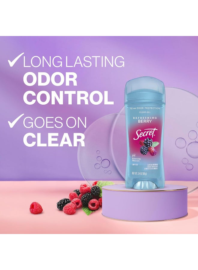 سيكريت مضاد للتعرق ومزيل العرق جل شفاف برائحة التوت من سيكرت، 73 جرام - Image 3