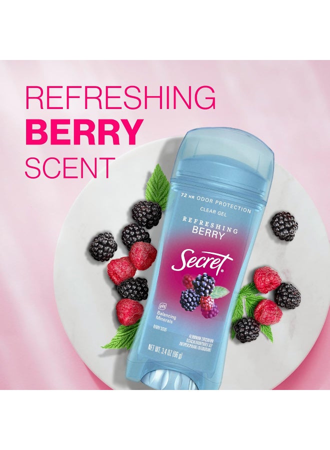 سيكريت مضاد للتعرق ومزيل العرق جل شفاف برائحة التوت من سيكرت، 73 جرام - Image 4