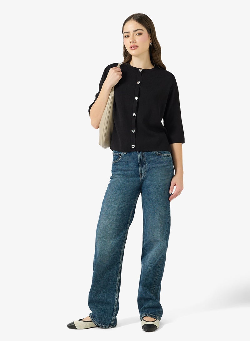 ONLY Casual Buttoned Cardigan - Image 4