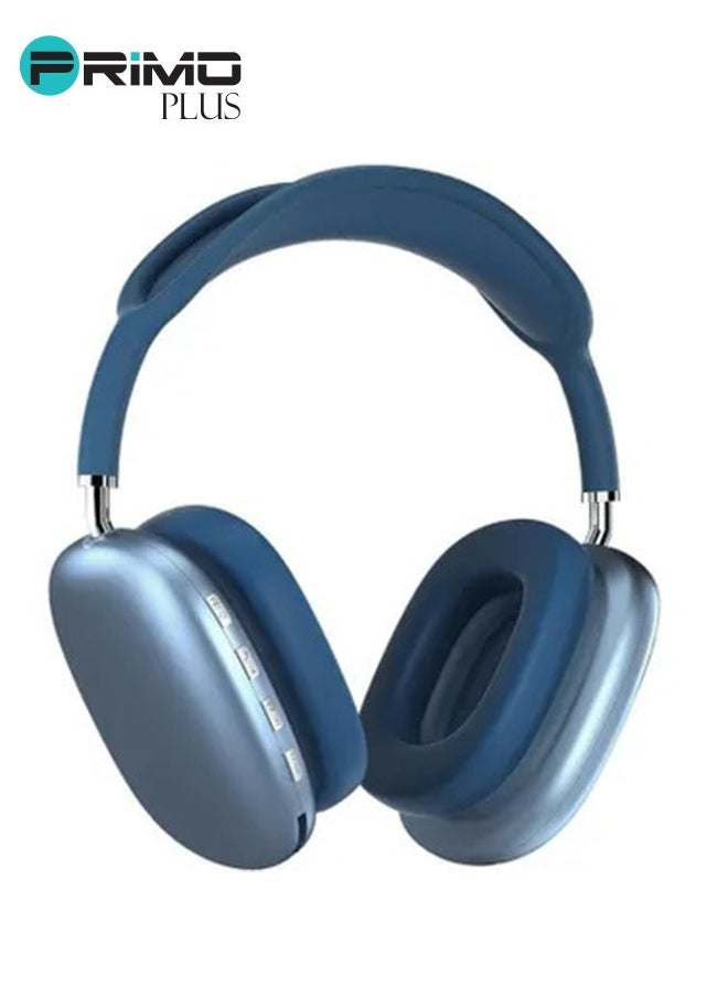 Generic - P9 Bluetooth Over-Ear Headphones Blue - Image 1