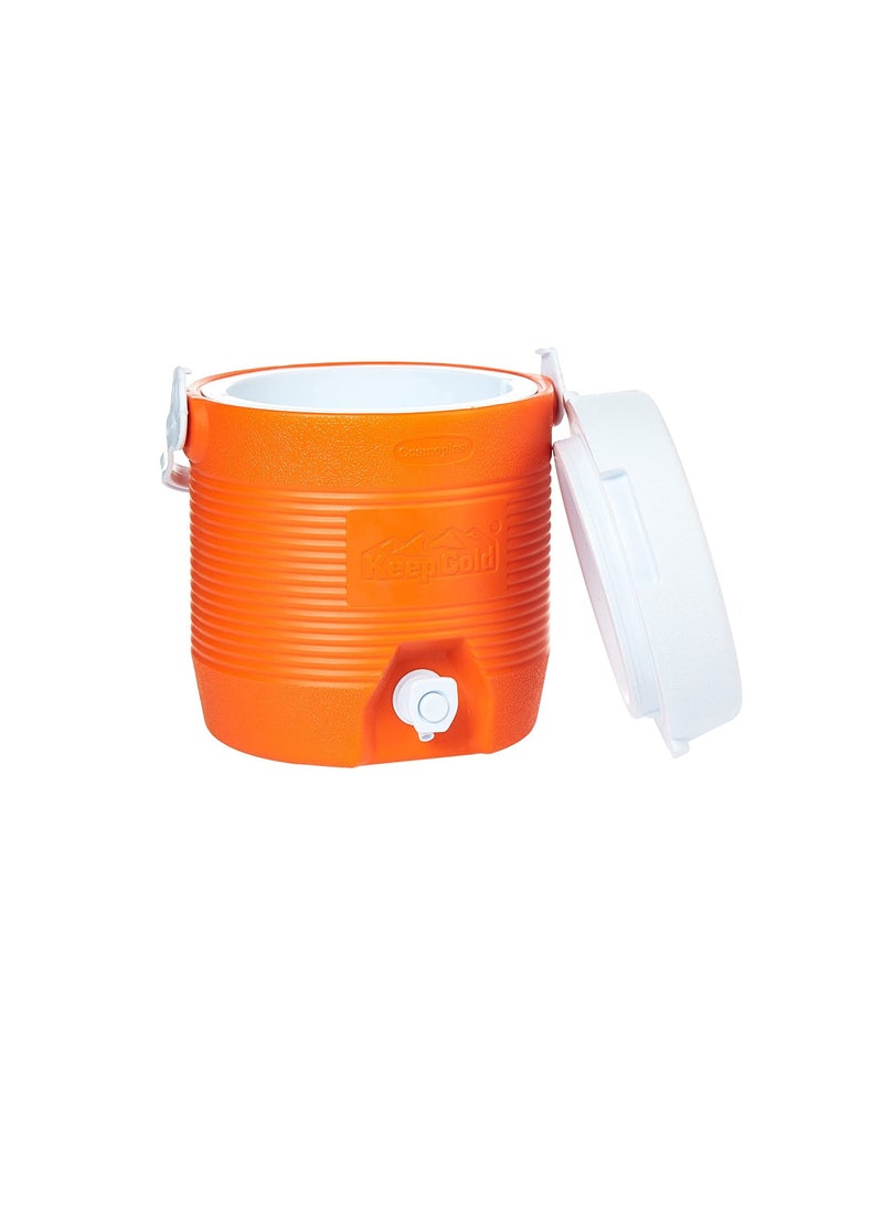 Cosmoplast Cosmoplast Keep Cold Plastic Insulated Water Cooler, Small, 6 Litres - Orange  - Image 3