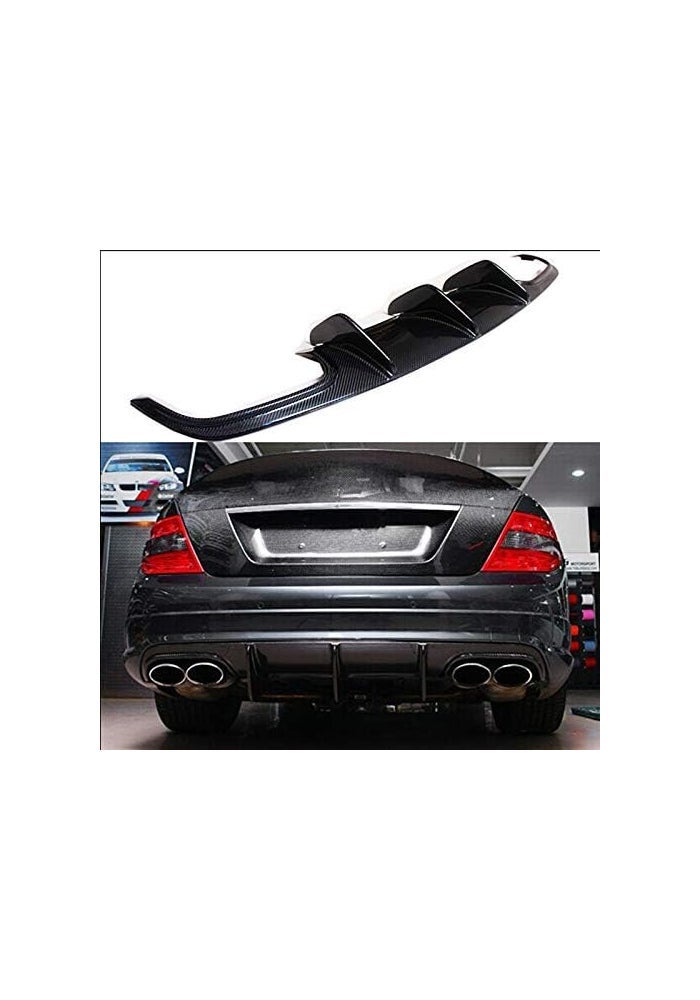 DEMULAX Carbon Fiber Rear Bumper Diffuser for Mercedes-Benz C63 AMG - Image 5