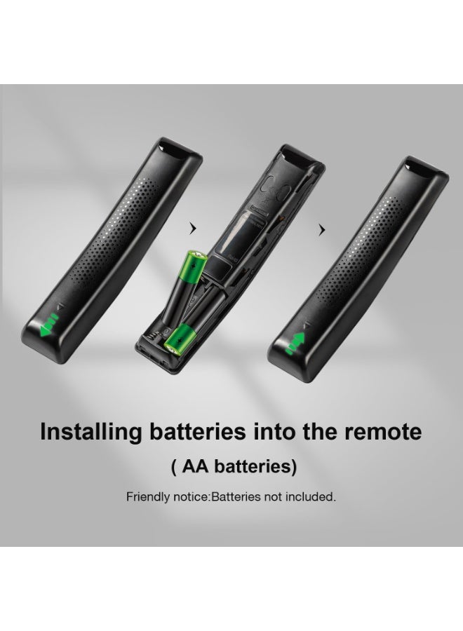 مانفيك جهاز تحكم عن بعد عالمي لأجهزة تلفزيون سامسونج الذكية، بديل لأجهزة التلفزيون عالية الدقة 4K وUHD المنحنية QLED وغيرها، مزود بأزرار نتفليكس وبرايم فيديو - Image 2