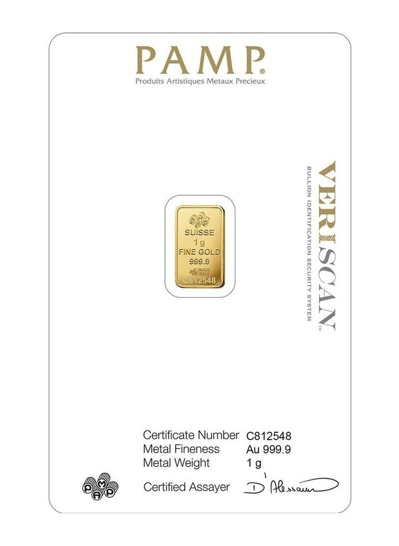 PAMP 24 carat Swiss gold bar, weighing 1 gram  - Image 2