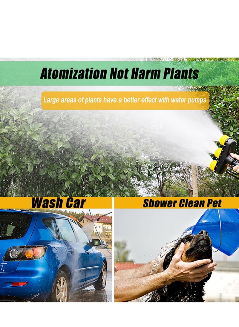 Generic - Garden Porous Sprayer Atomizer Nozzles Sprinkler Adjustable Water Spray Range Multi-head Water Sprayer Sprinklers with 3 Nozzles(1-1.2 In) Sprayer Pump for Outdoor Lawn - Image 1
