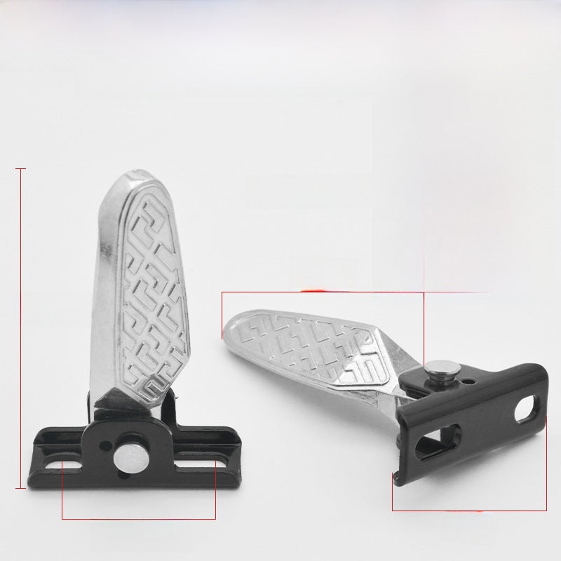 Electric Vehicle Modified Foot Pad Foldableable Foot Rest Suitable for Di Emma Luyuan Mavericks New National Standard Car(Mingyue all-aluminum pedal screw/pair) - Image 1