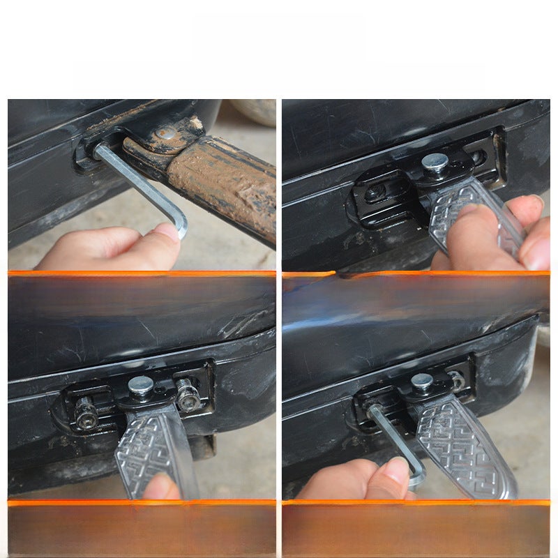 Electric Vehicle Modified Foot Pad Foldableable Foot Rest Suitable for Di Emma Luyuan Mavericks New National Standard Car(Mingyue all-aluminum pedal screw/pair) - Image 4