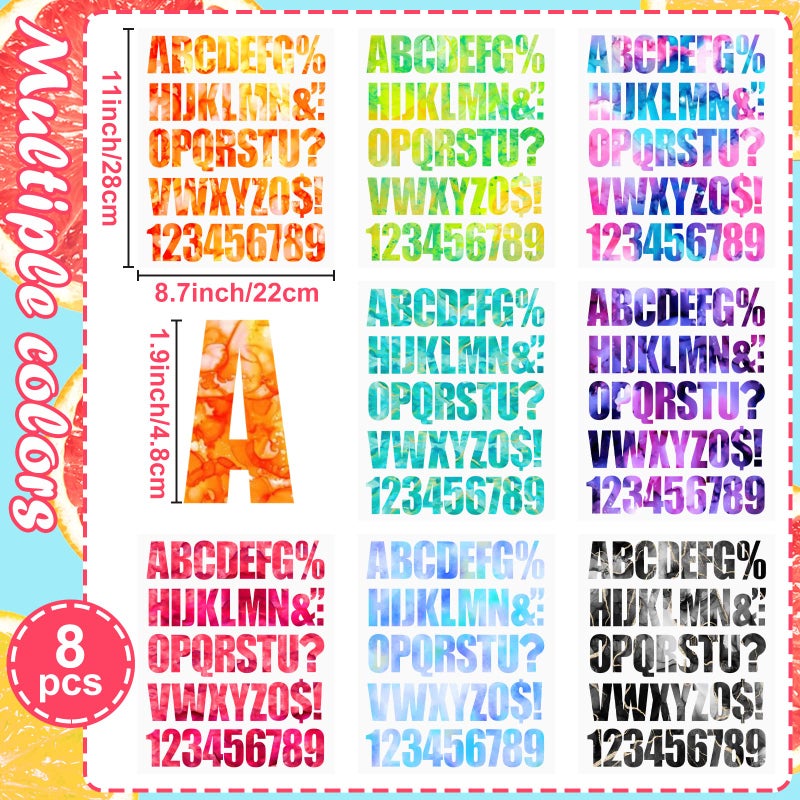 Cysincos Iron on Letters for Clothing Heat Transfer T Shirts Sticker Vinyl Letter Patches Iron on Decals Clothing Hat Pillow Backpack DIY Craft Supplies (Tie Dye) - Image 5
