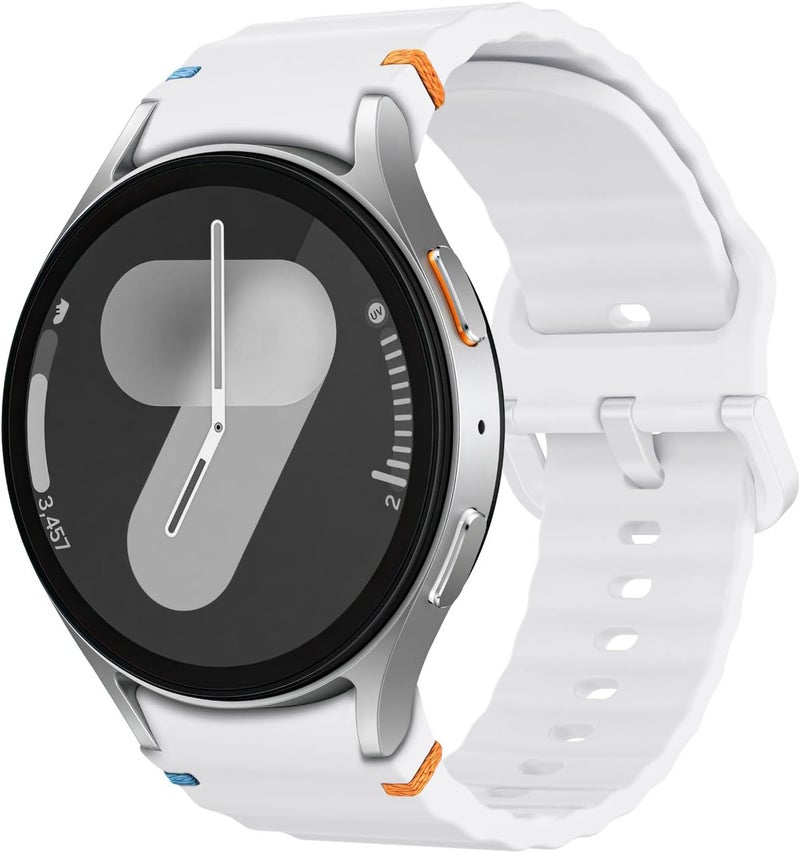 MoKo Sport Band Compatible with Samsung Galaxy Watch 7 FE 6 5 4 Band 40mm 44mm/Watch 6 4 Classic Band 43mm 47mm 42mm 46mm/Watch 5 Pro Band 45mm, No Gap Soft Silicone Bands for Women Men - Image 1