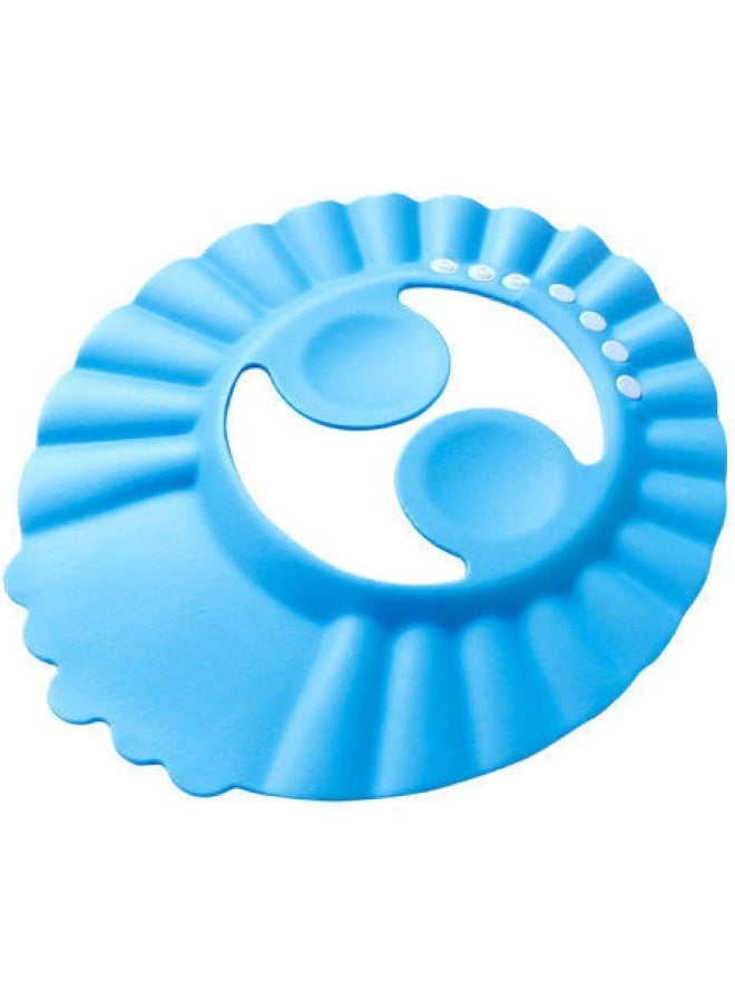 Baby Shower Cap Baby Shampoo Cap Baby Shower Cap Baby Shampoo Cap Shampoo Shield Adjustable Shower Cap Shower Cap Ear Shampoo Cap Blue - Image 1